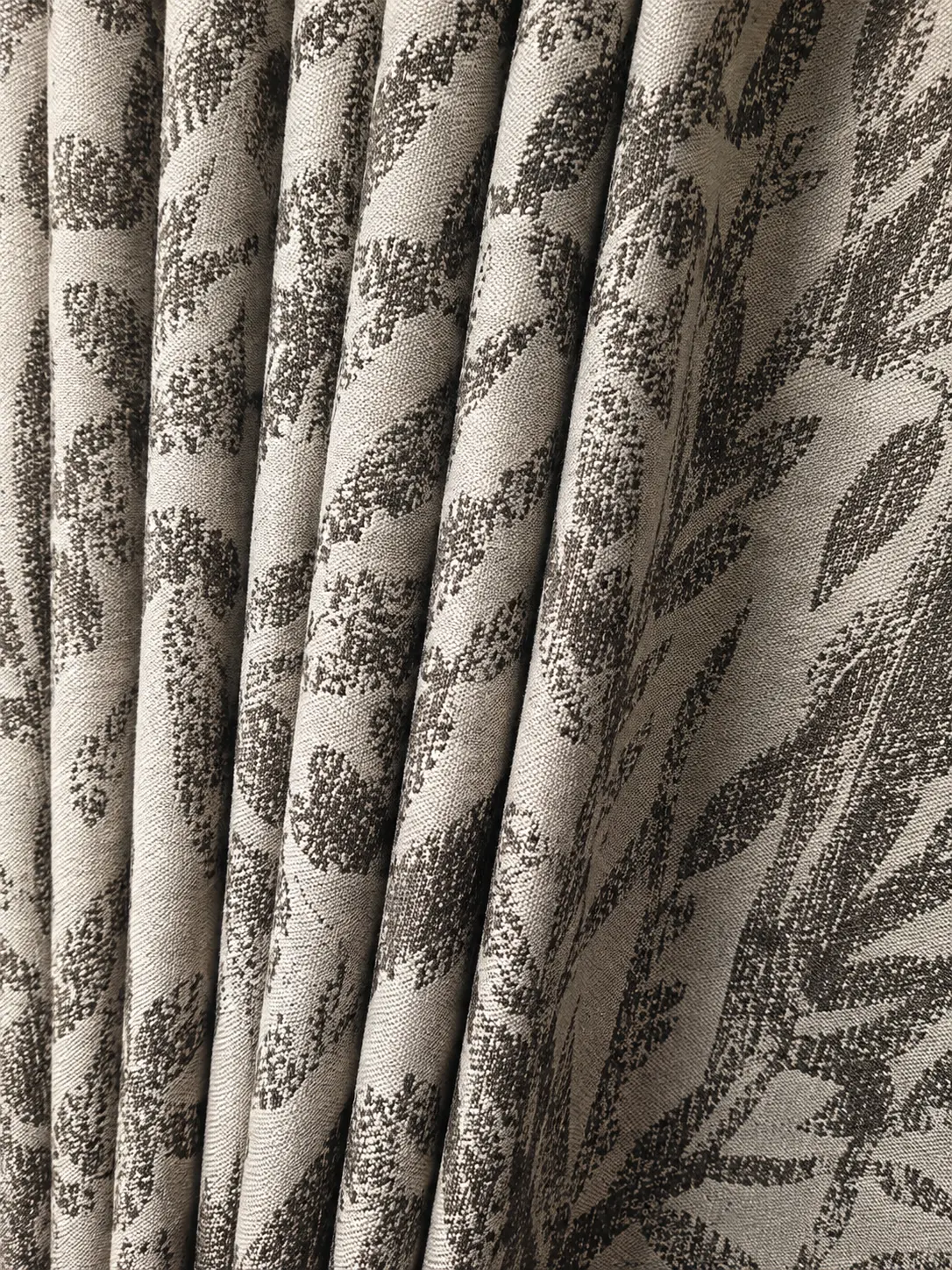 Curtain heading and track detail