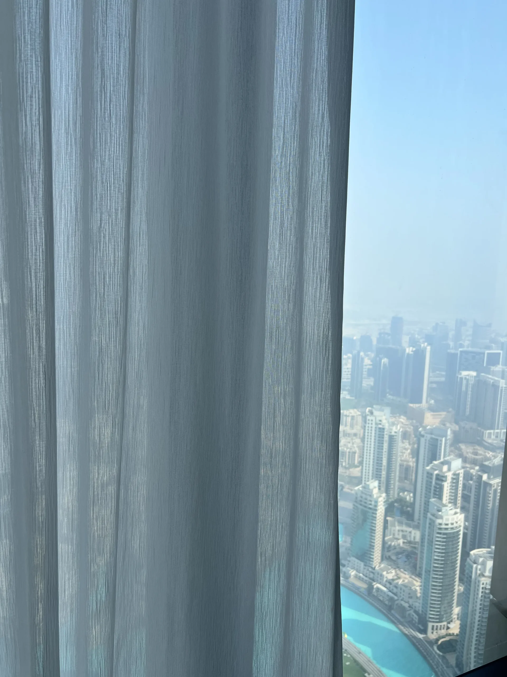 Curtain fabric close up