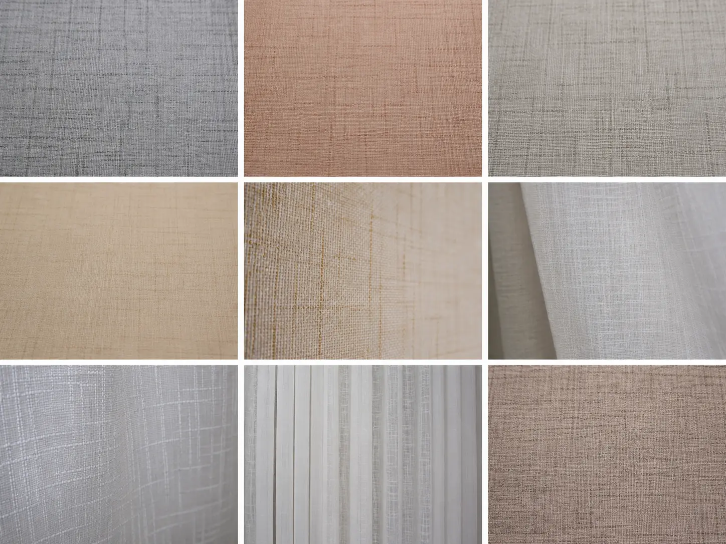 Warm neutral curtain fabric