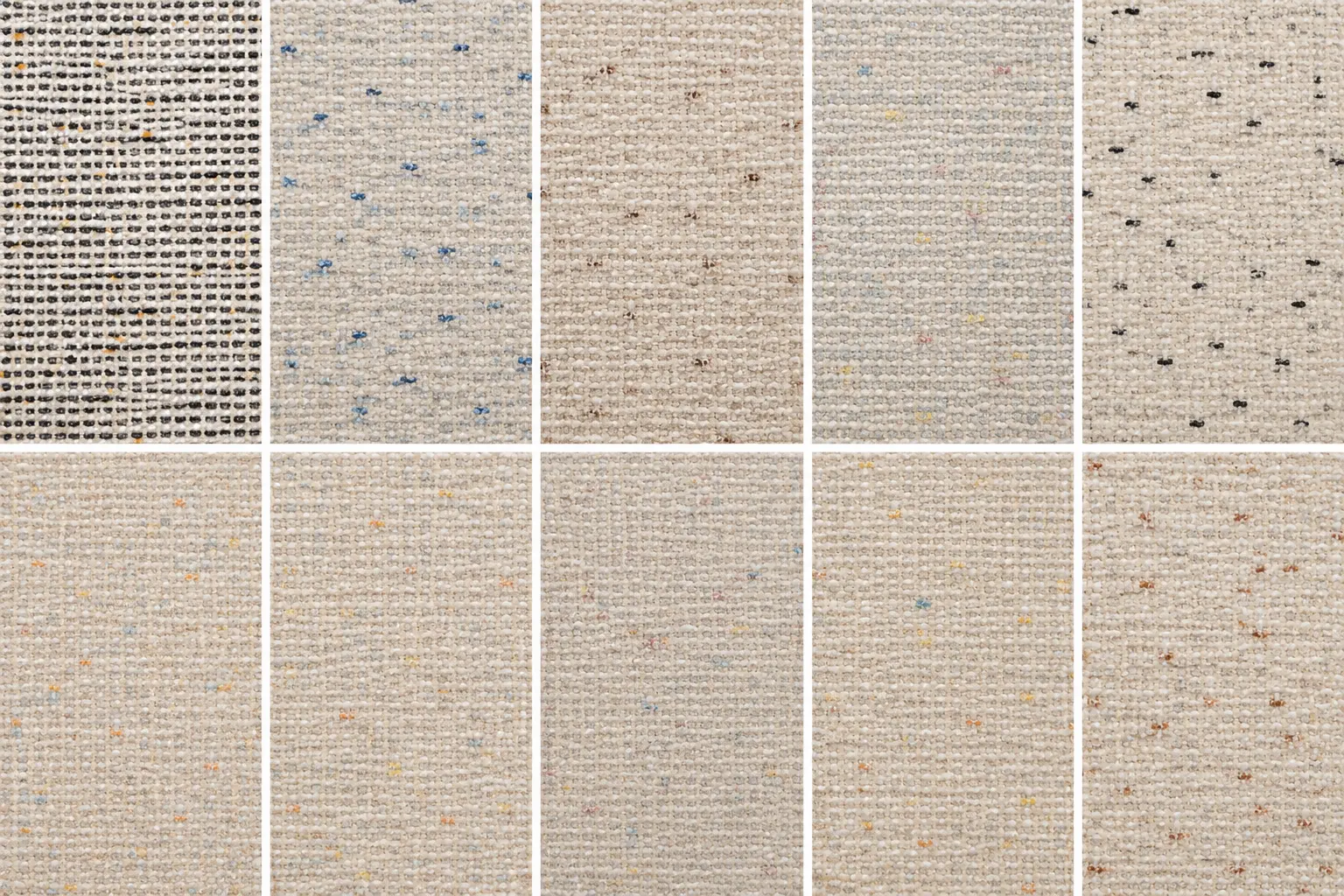 Linen look curtain fabric